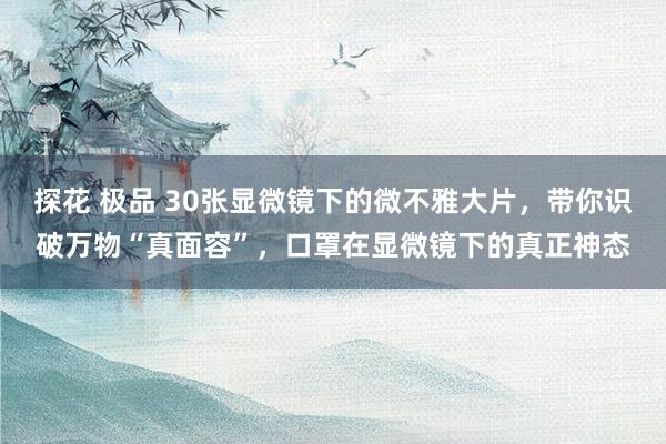 探花 极品 30张显微镜下的微不雅大片，带你识破万物“真面容”，口罩在显微镜下的真正神态